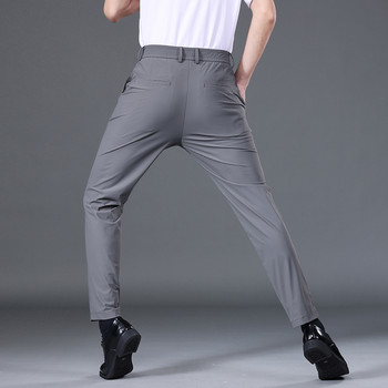 Καλοκαίρι Good Stretch Smooth Παντελόνι Ανδρικό Επαγγελματικό ελαστικό Μέση Κορεάτικο Κλασικό Λεπτό Μαύρο Γκρι Μπλε Ανδρικό παντελόνι casual κοστούμι μάρκας