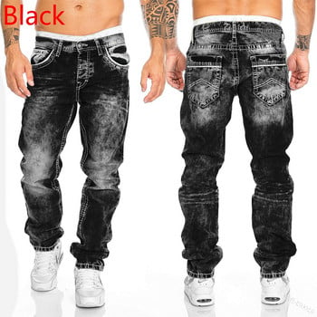 Straight Jeans Man Vintage Wash Denim панталони Пролет Лято Boyfriend широки дънки мъжки Streetwear Cacual Designer Cowboy панталони