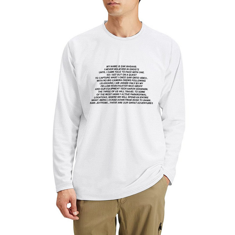 Uus MINU NIMI ON ZAK BAGANS pikk T-särk Korea moe kohandatud t-särgid rasked T-särgid meestele