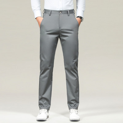 Brändi Riietus Meeste sirge istmega ülikond Püksid Meeste Sügis Talv Äri Stretch Hall Khaki Must Paksud Püksid Meeste Suurus 40 42