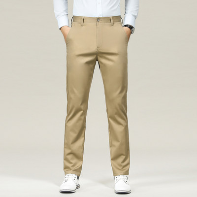 Brändi Riietus Meeste sirge istmega ülikond Püksid Meeste Sügis Talv Äri Stretch Hall Khaki Must Paksud Püksid Meeste Suurus 40 42