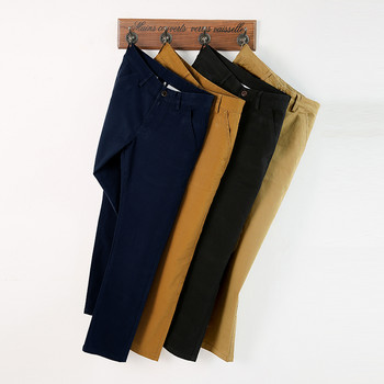 Ανδρικό παντελόνι Βαμβακερό Casual Stretch Ανδρικό Παντελόνι Μακρύ ίσιο Υψηλής ποιότητας 4 Χρώμα Plus Size Παντελόνι 40 42 44