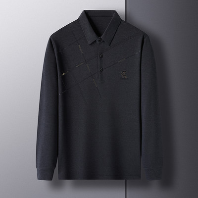 Nove modne muške prugaste polo majice, muške majice s kragnom na gumbe, ležerne majice dugih rukava