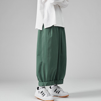2023 Ανδρικά casual παντελόνια Wied Leg Oversize Βαμβακερά παντελόνια μονόχρωμα Ανδρικά παντελόνια τζόκινγκ Κορεατικά streetwear Vintage 5XL