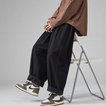 2023 Ανδρικά casual παντελόνια Wied Leg Oversize Βαμβακερά παντελόνια μονόχρωμα Ανδρικά παντελόνια τζόκινγκ Κορεατικά streetwear Vintage 5XL