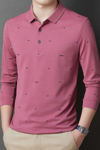 Jesenska majica dugih rukava Polo majica Poslovna korejska stilska uska muška košulja na gumbe