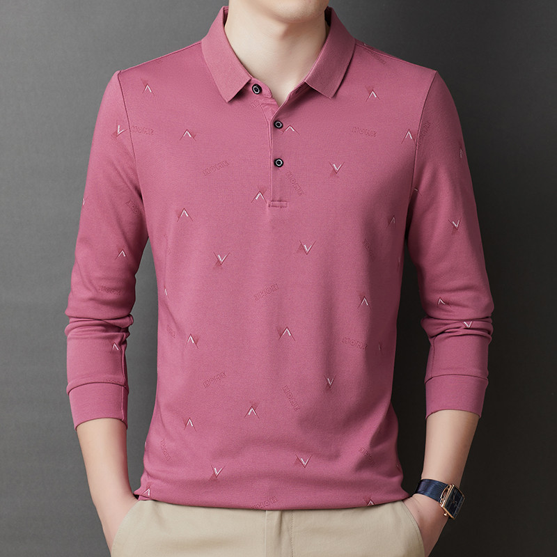 Jesenska majica dugih rukava Polo majica Poslovna korejska stilska uska muška košulja na gumbe