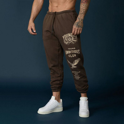 Fashion Fitness Püksid Meeste Sügisel ja Talvel lõdvad ja paksud kobarad õuespordipüksid Ameerika korvpalli treeningpüksid