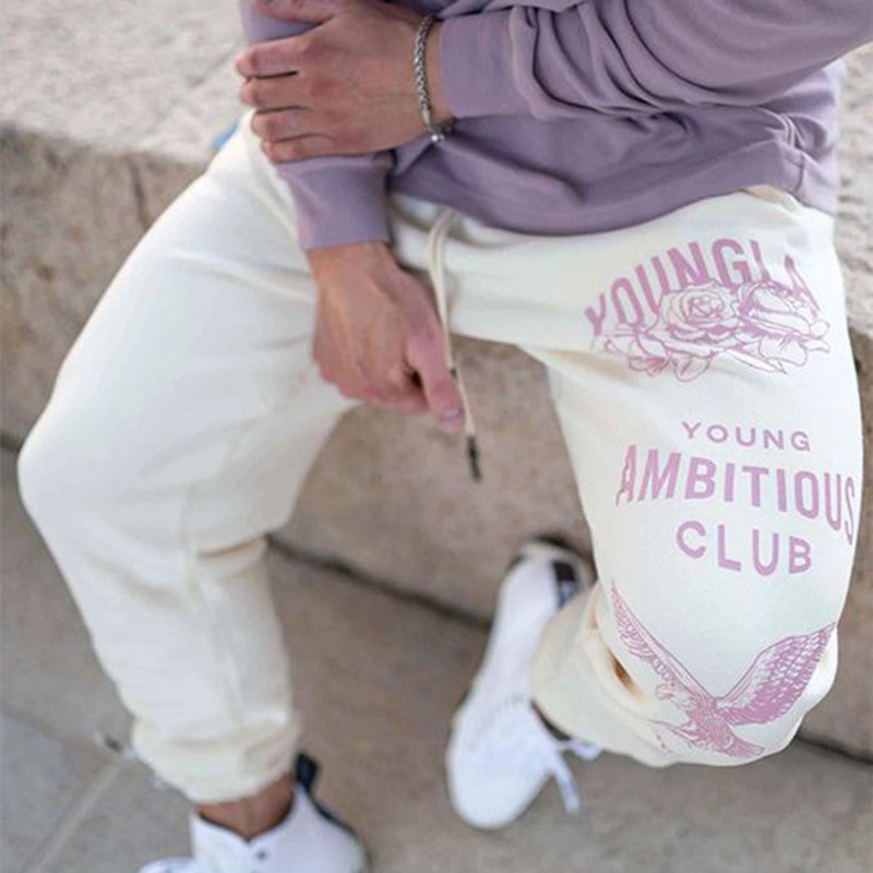 Fashion Fitness Püksid Meeste Sügisel ja Talvel lõdvad ja paksud kobarad õuespordipüksid Ameerika korvpalli treeningpüksid