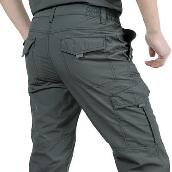 Мъжки леки тактически панталони Дишащи летни ежедневни армейски дълги панталони Мъжки водоустойчиви бързосъхнещи карго панталони