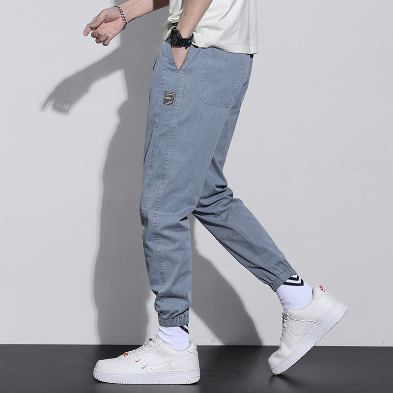 OUSSYU brand 2023 proljeće ljeto muške harem hlače pamučne tanke sportske trenirke muške trkače ležerne hlače do gležnja muške