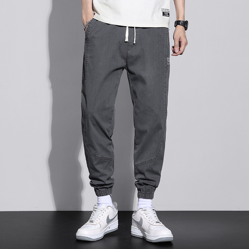 OUSSYU brand 2023 proljeće ljeto muške harem hlače pamučne tanke sportske trenirke muške trkače ležerne hlače do gležnja muške