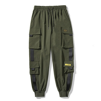 Ανδρικό παντελόνι Cargo Black Block παντελόνι Harem Joggers Harajuku Sweatpant Hip Hop Tactical Παντελόνι