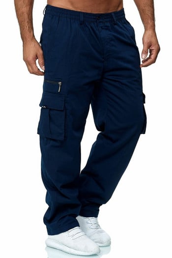 Ανδρικό παντελόνι Cargo Καλοκαιρινό παντελόνι εργασίας Stretch μέση φαρδιά με πολλές τσέπες Casual παντελόνια Παντελόνια αθλητικά outdoor ντύσιμο