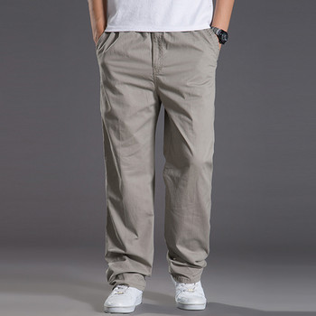 Мъжки ежедневни карго памучни панталони Мъжки свободни прави панталони с джобове Еластични работни панталони Марка Fit Joggers Мъжки супер голям размер 6XL