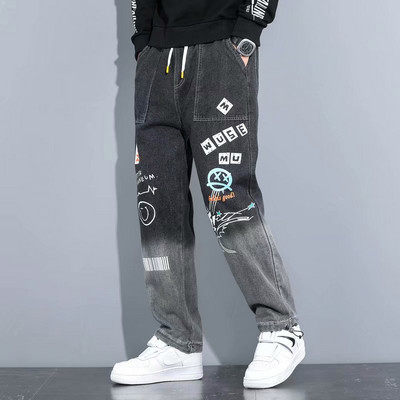 Nauji Streetwear Hip Hop Cargo Pants Vyriški džinsai Laisvalaikio kelnės Elastinės Harun Kelnės Joggers Kelnės rudenį ir pavasarį Vyriški drabužiai