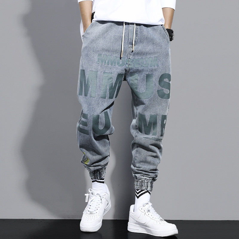 Nauji Streetwear Hip Hop Cargo Pants Vyriški džinsai Laisvalaikio kelnės Elastinės Harun Kelnės Joggers Kelnės rudenį ir pavasarį Vyriški drabužiai
