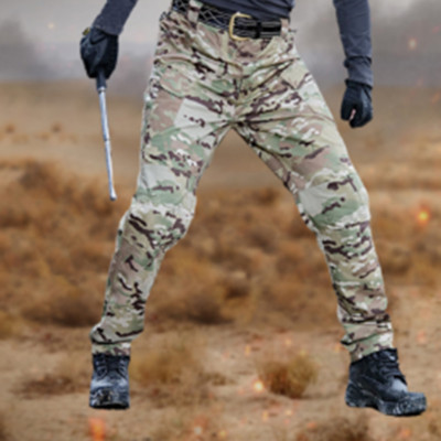 Meeste välisõjalised vabaaja taktikalised püksid, õhukindlad veekindlad kandepüksid, meeste armee Retícula matkapüügi kerged püksid