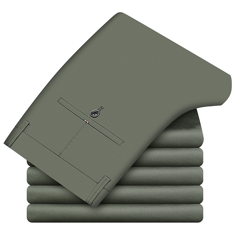 Ανοιξιάτικο καλοκαιρινό βαμβακερό βαμβακερό παντελόνι ανδρικό ίσιο επαγγελματικό πράσινο μαύρο παντελόνι χακί ανδρικό μάρκα 2022