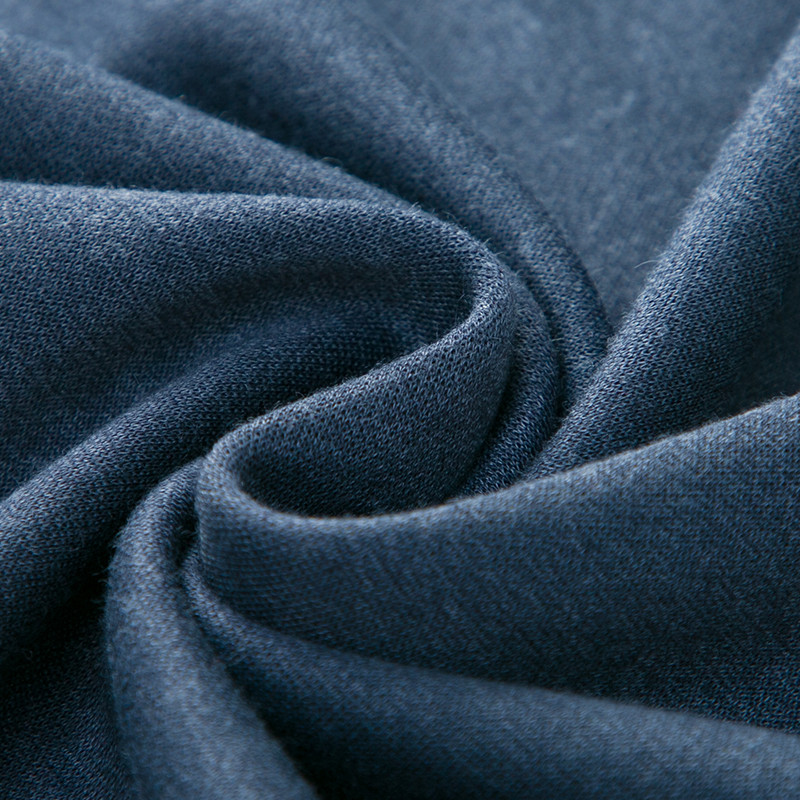 Modni gornji dio muške jednobojne polo majice s dugim rukavima i pletenim reverom, poslovno ležerno, jesen-zima