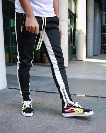 Νέα ανδρικά παντελόνια μόδας Αθλητικά Skinny Ανδρικά Παντελόνια Γυμναστήρια Αθλητικές φόρμες στο κάτω μέρος Hip Hop Streetwear Joggers Φούτερ