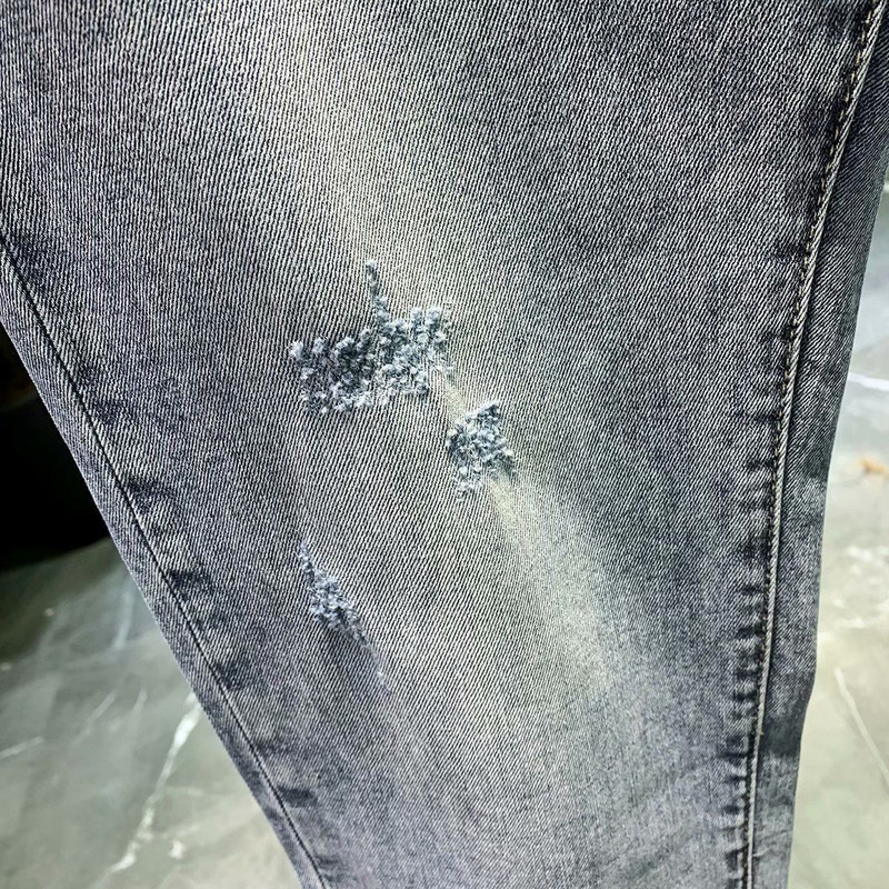 Vrhunska dizajnerska odjeća Harajuku 2023. Denim Nove hlače Kpop rastezljive trendi u korejskom stilu s našim luksuznim muškim ležernim trapericama