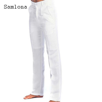 Ανδρική βάση 2023, καθημερινό λινό παντελόνι μονόχρωμο λευκό γκρι παντελόνι συν μέγεθος 3xl Ανδρικά κομψά ανδρικά φούτερ ανδρικά ρούχα