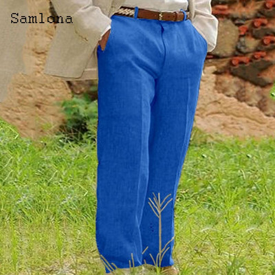 Ανδρική βάση 2023, καθημερινό λινό παντελόνι μονόχρωμο λευκό γκρι παντελόνι συν μέγεθος 3xl Ανδρικά κομψά ανδρικά φούτερ ανδρικά ρούχα