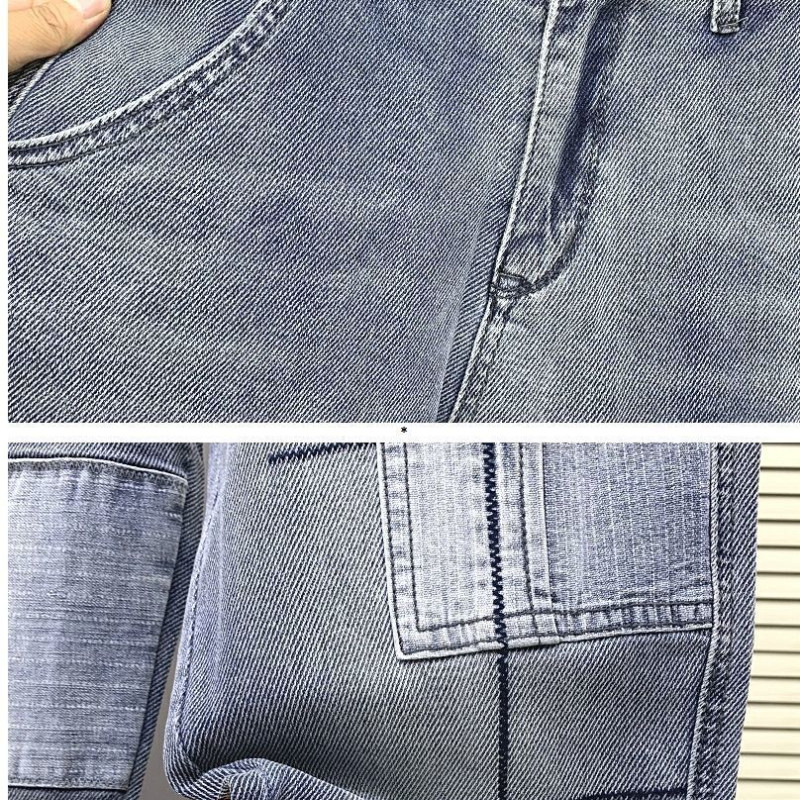 Nove proljeće jesen isprane FASHION Washing Kpop novosti muške ležerne krpice Workcargo Skinny Slim Work Young Designer Jeans