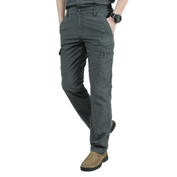 Мъжки карго панталони във военен стил Мъжки летни водоустойчиви дишащи мъжки панталони Джогери Армейски джобове Ежедневни панталони Плюс размер 4XL