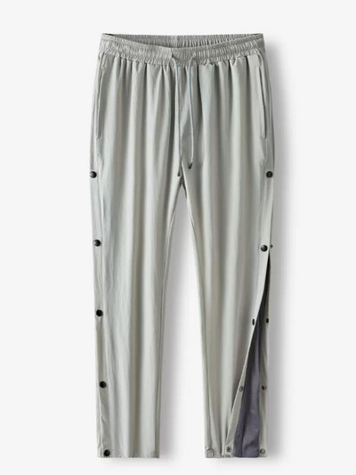 Suvised Quick Dry Dressipüksid Meeste Spordirõivad Külgnupp Hingav võrk lahtised vabaaja Spordipüksid Sirged Jogger püksid