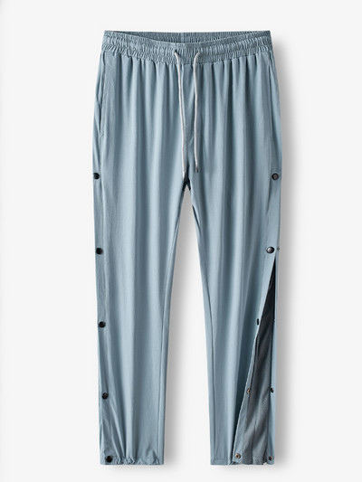 Suvised Quick Dry Dressipüksid Meeste Spordirõivad Külgnupp Hingav võrk lahtised vabaaja Spordipüksid Sirged Jogger püksid