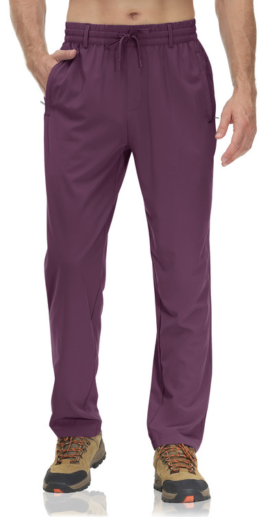 TACVASEN Suvised kiirelt kuivavad pikad püksid Meeste elastne vöökoht aasadega Vabaaja mood Spordipüksid Õues kalapüügi matkamise tööpüksid