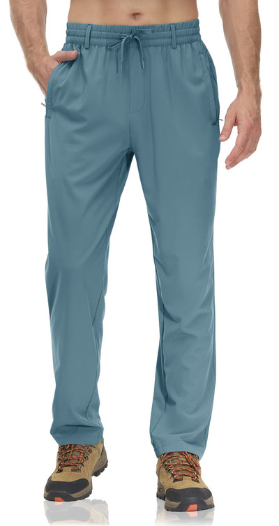 TACVASEN Suvised kiirelt kuivavad pikad püksid Meeste elastne vöökoht aasadega Vabaaja mood Spordipüksid Õues kalapüügi matkamise tööpüksid