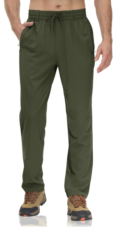 TACVASEN Suvised kiirelt kuivavad pikad püksid Meeste elastne vöökoht aasadega Vabaaja mood Spordipüksid Õues kalapüügi matkamise tööpüksid