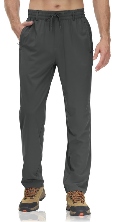 TACVASEN Suvised kiirelt kuivavad pikad püksid Meeste elastne vöökoht aasadega Vabaaja mood Spordipüksid Õues kalapüügi matkamise tööpüksid