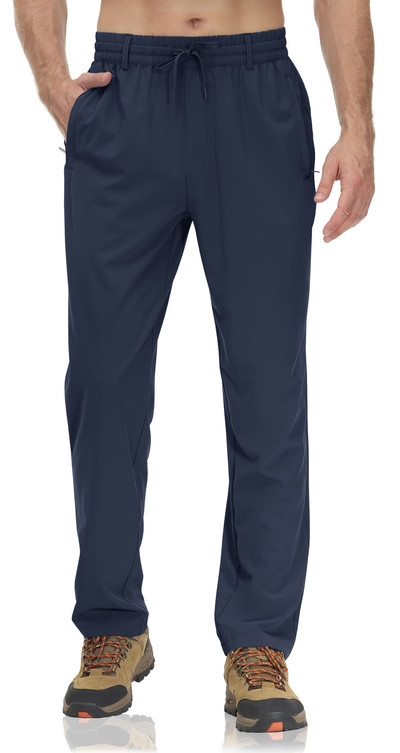 TACVASEN Suvised kiirelt kuivavad pikad püksid Meeste elastne vöökoht aasadega Vabaaja mood Spordipüksid Õues kalapüügi matkamise tööpüksid