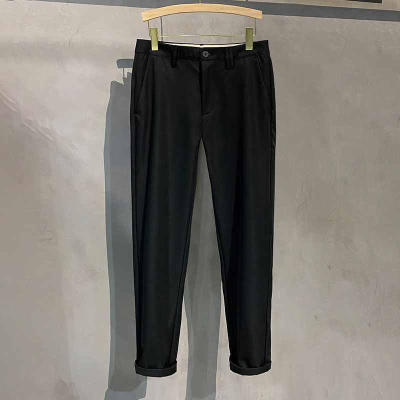 97% pamuk Zimske ležerne hlače Muške poslovne modne klasične jednobojne rastezljive ravne debele sive kaki hlače marke muške 38