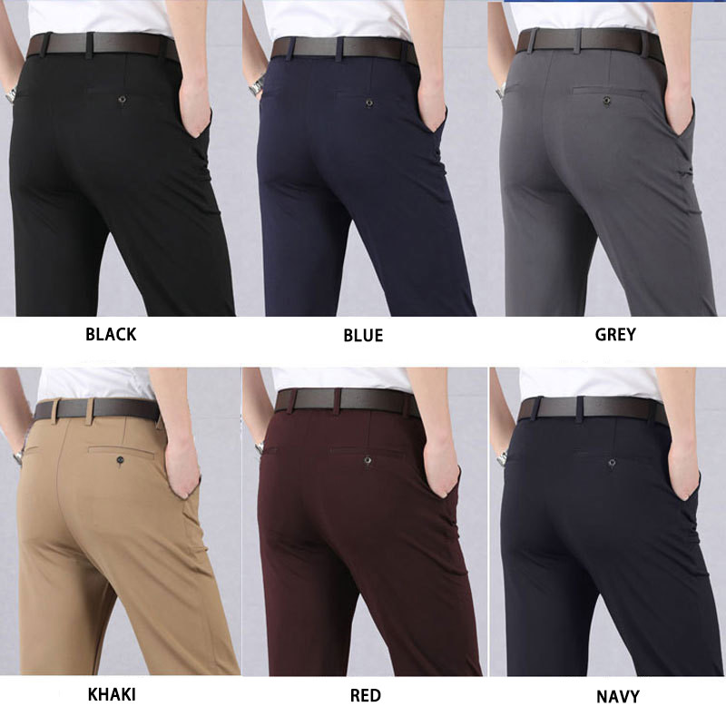 Ανδρικό κλασικό παντελόνι High Stretch Καλοκαιρινό φθινόπωρο καθημερινό παντελόνι Ελαστικό ψηλόμεσο παντελόνι Jogger Ανδρικό επαγγελματικό παντελόνι Dropshipping