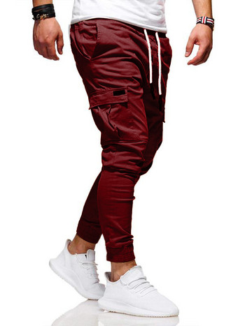 Ανδρικά παντελόνια Λεπτή μόδα Casual παντελόνια Jogger 2020 Streetwear Cargo Παντελόνια Ανδρικά παντελόνια με πολλές τσέπες Fitness Gyms Φούτερ Ανδρικά