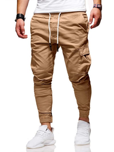 Pantaloni pentru bărbați, la modă subțiri, ocazionali, pantaloni de jogger, 2020, pantaloni cargo, pantaloni de sport pentru bărbați, cu mai multe buzunare, pantaloni de sport pentru sală de fitness pentru bărbați