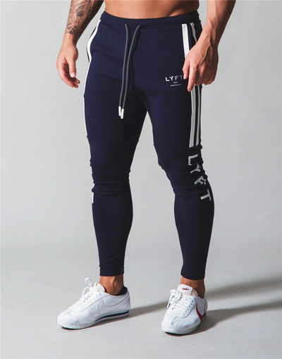 Pantaloni de jogging cu dungi laterale JP&UK Nou toamnă pentru bărbați Pantaloni de jogging pentru antrenament pentru bărbați Pantaloni de sport slim fit din bumbac Pantaloni sport pentru alergare