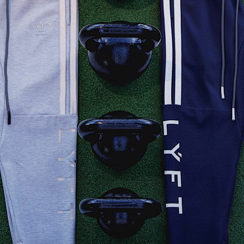 Side Stripe JP&UK Uus Sügis Meeste Jõusaalitreeningud Sörkimispüksid Meeste Jooksjad Slim Fit Dressipüksid Puuvillased Jooksu Spordipüksid