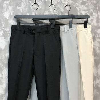 Нови летни мъжки панталони, ежедневни панталони, тънък и дишащ корейски вариант на тънки панталони с девет точки, ежедневни класически мъжки панталони