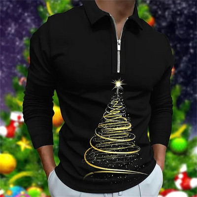 Visokokvalitetna muška polo majica 2023 Nove prugaste majice dugih rukava Ležerne poslovne majice s gumbima Ljetna odjeća za dječake