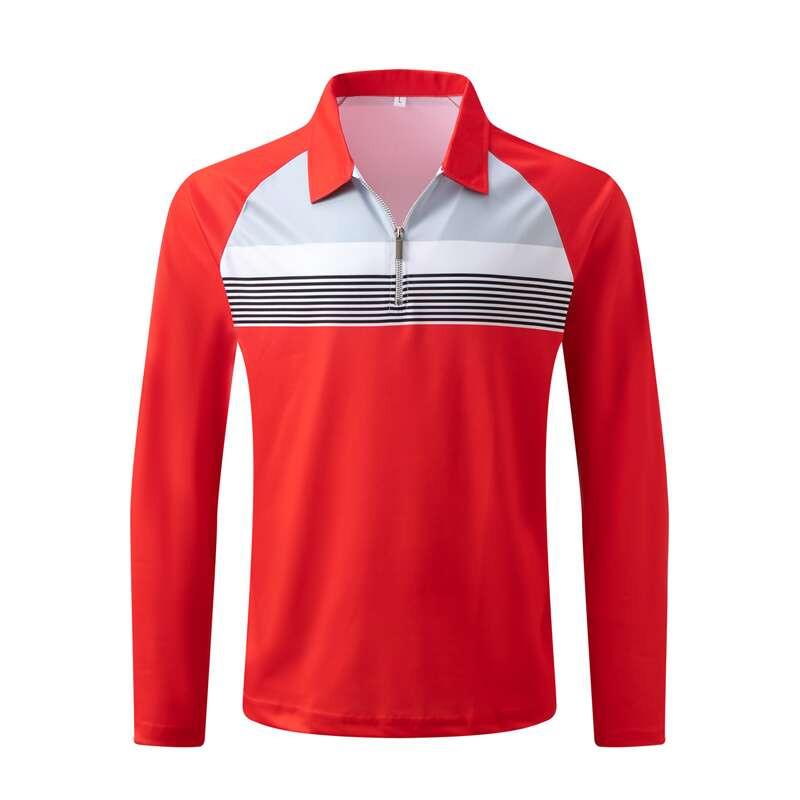 Visokokvalitetna muška polo majica 2023 Nove prugaste majice dugih rukava Ležerne poslovne majice s gumbima Ljetna odjeća za dječake