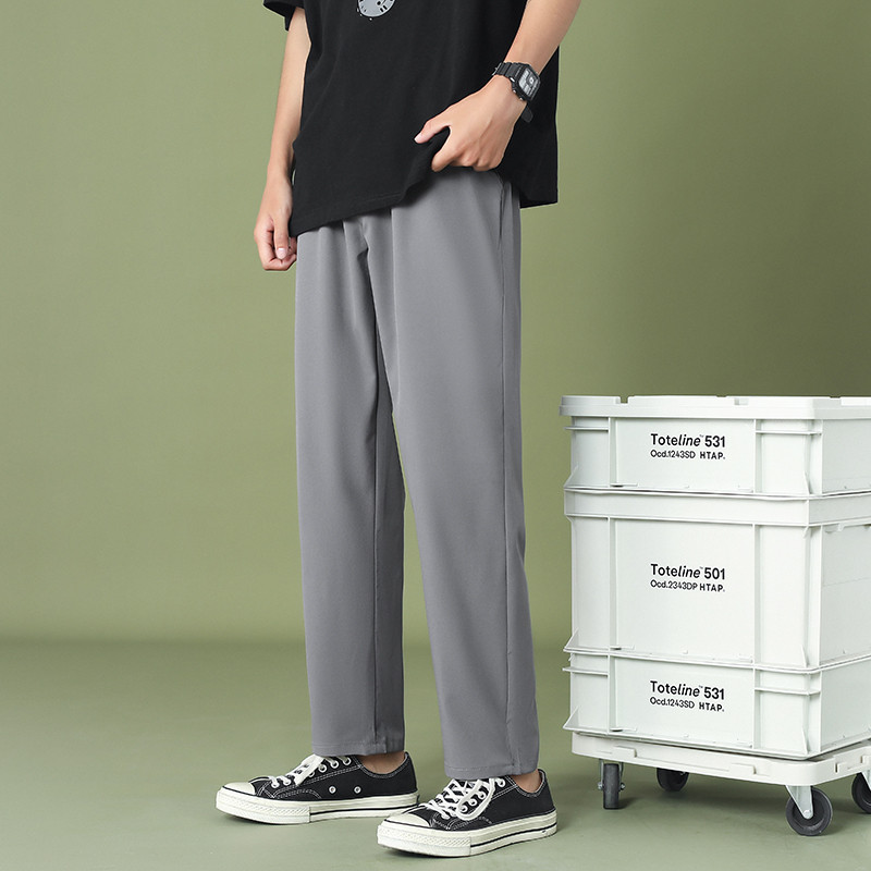 CAAYU Muške hlače širokih nogavica 2023 Nove ležerne lagane jogger hlače Ulična odjeća Hiphop Hladnoća Udobne kućne hlače Muške