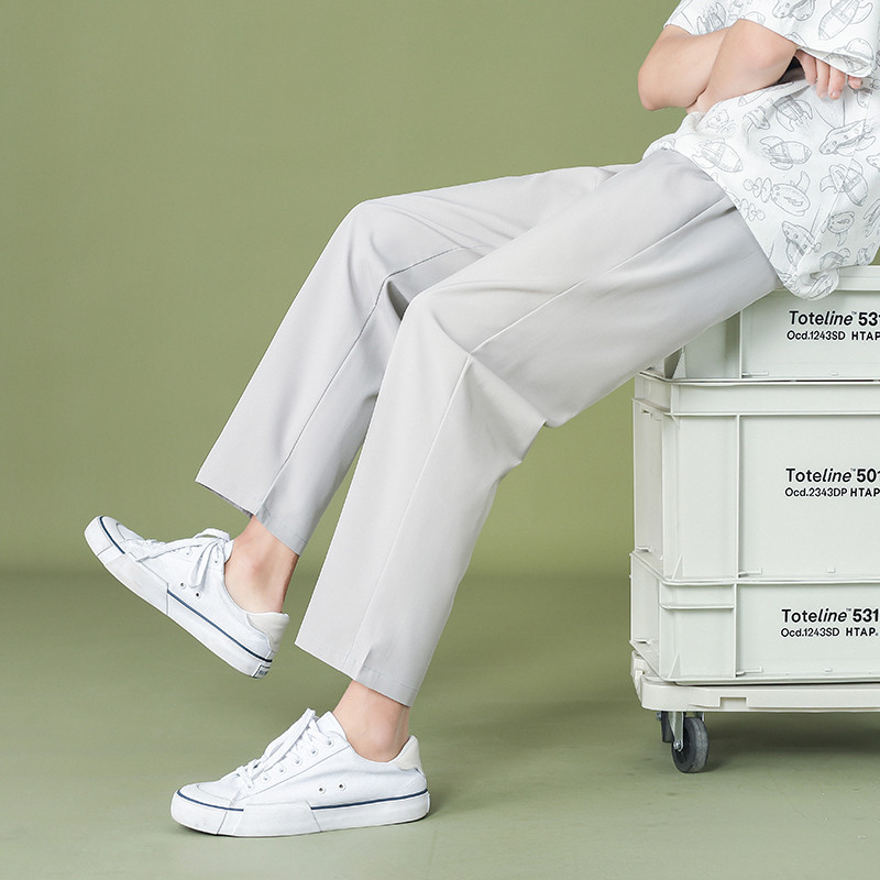 CAAYU Muške hlače širokih nogavica 2023 Nove ležerne lagane jogger hlače Ulična odjeća Hiphop Hladnoća Udobne kućne hlače Muške