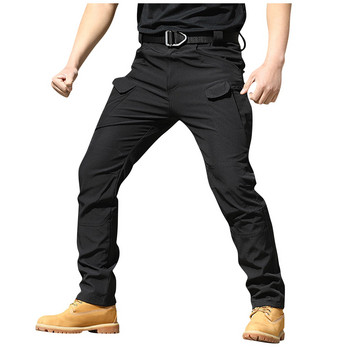 Модни военни карго панталони Мъжки широки широки тактически панталони Външни ежедневни памучни карго панталони Мъжки много джобове Голям размер