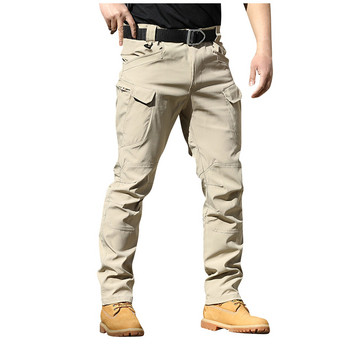 Модни военни карго панталони Мъжки широки широки тактически панталони Външни ежедневни памучни карго панталони Мъжки много джобове Голям размер